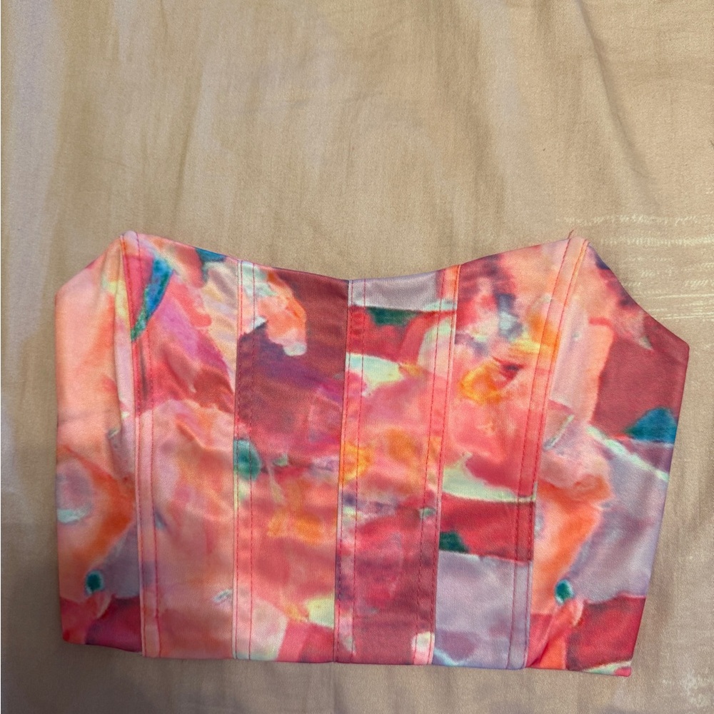 Colorful Women's Strapless Top